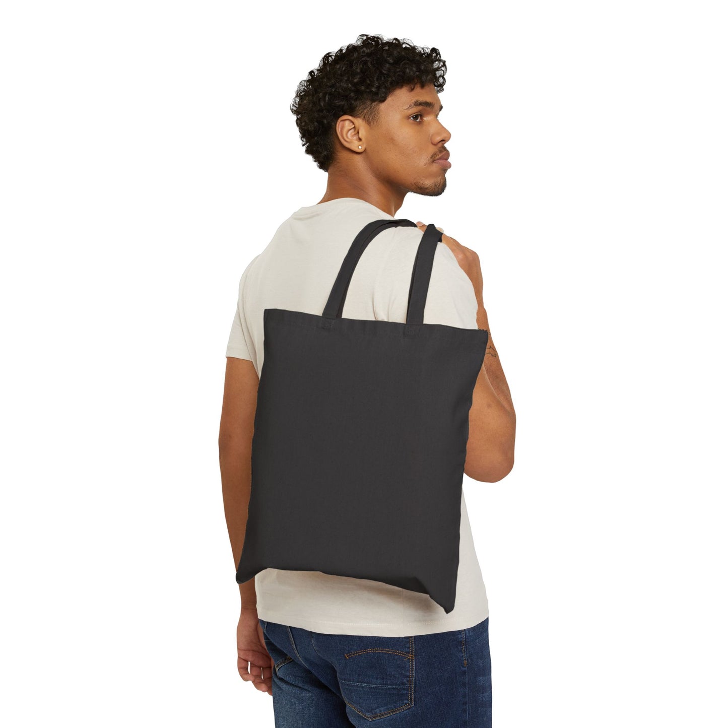Stylish Cotton Canvas Tote Bag - Trendy Animal Print Design