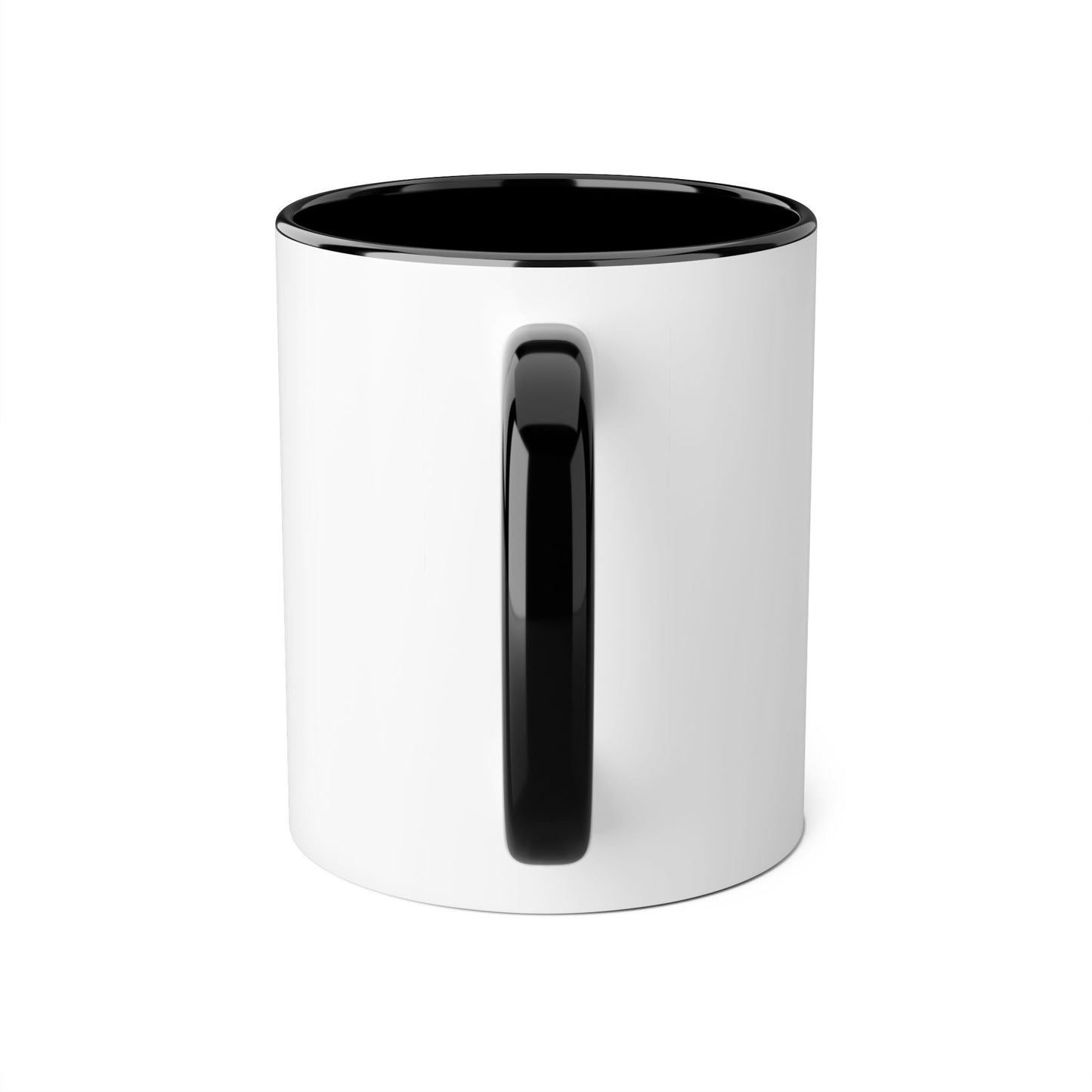 Floral Heart Accent Mug - 11oz Black Handle and Interior - Perfect Gift for Nature Lovers
