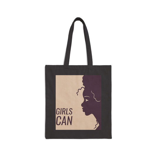 Stylish Cotton Canvas Tote Bag - Trendy Animal Print Design